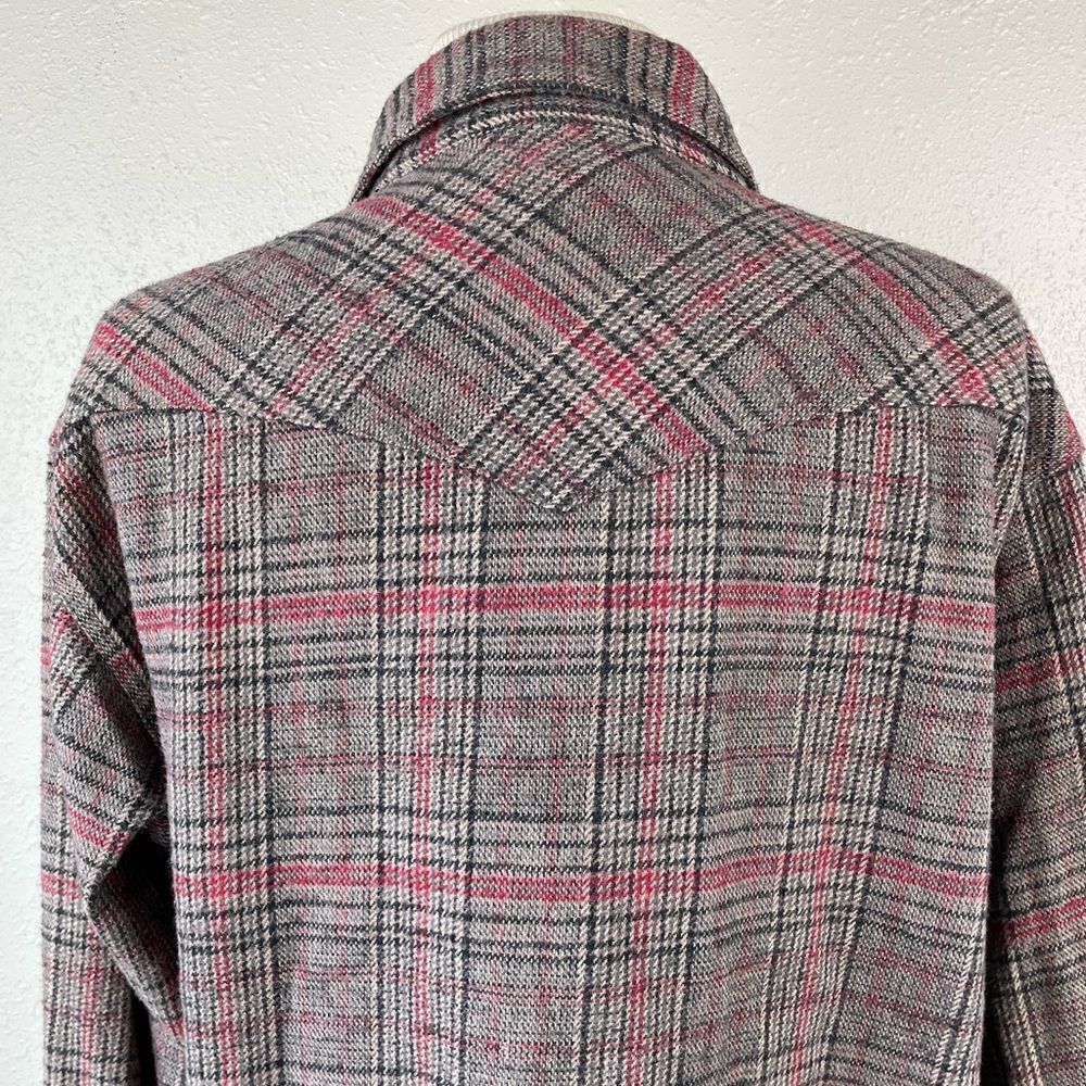 Key Heavy Snap Down Flannel Size L Regular EUC - Picture 7 of 9